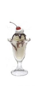 small ice cream sundae